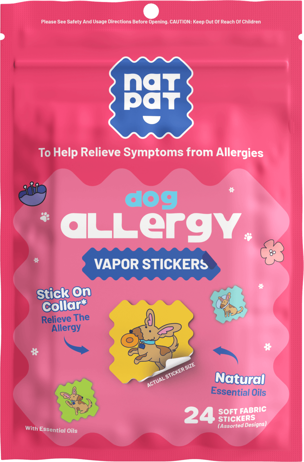 Dog Allergy Relief Vapor Stickers