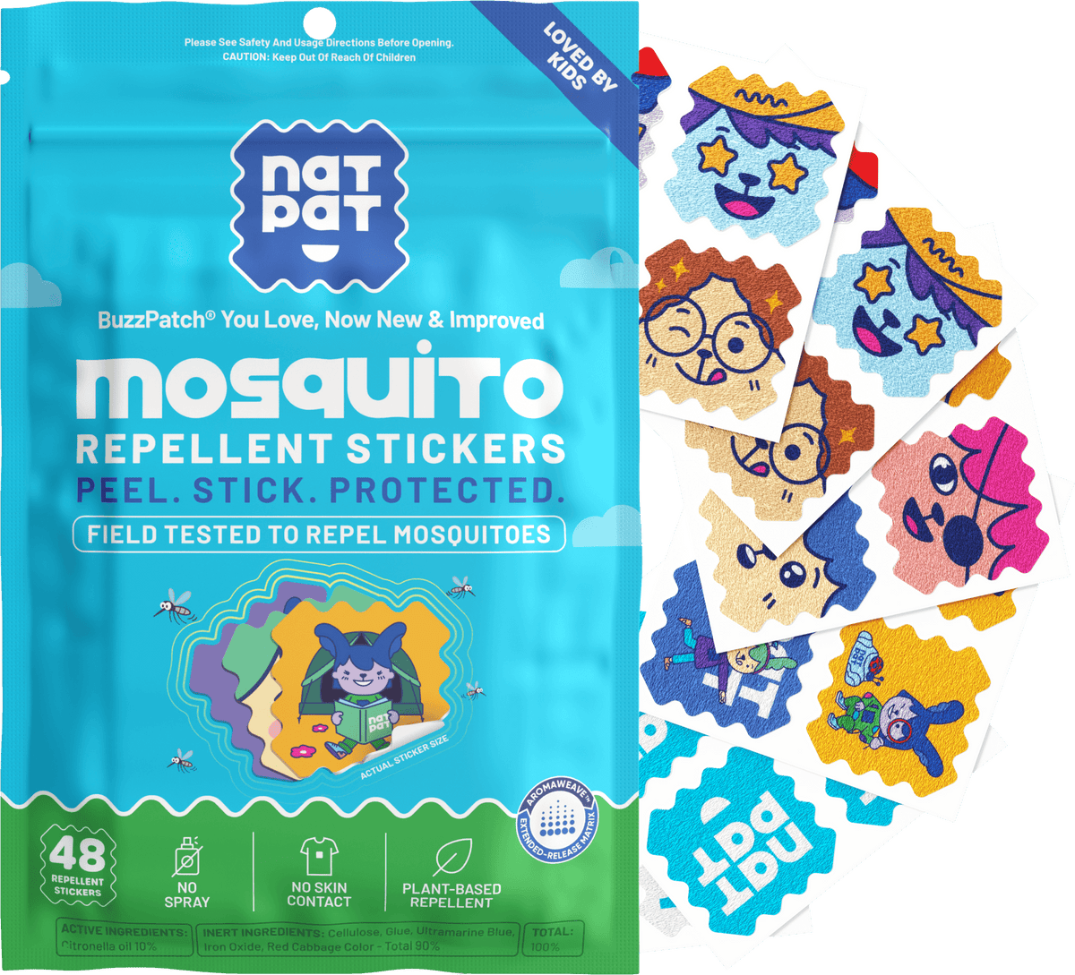 Natural Mosquito Repellent Patches for Kids