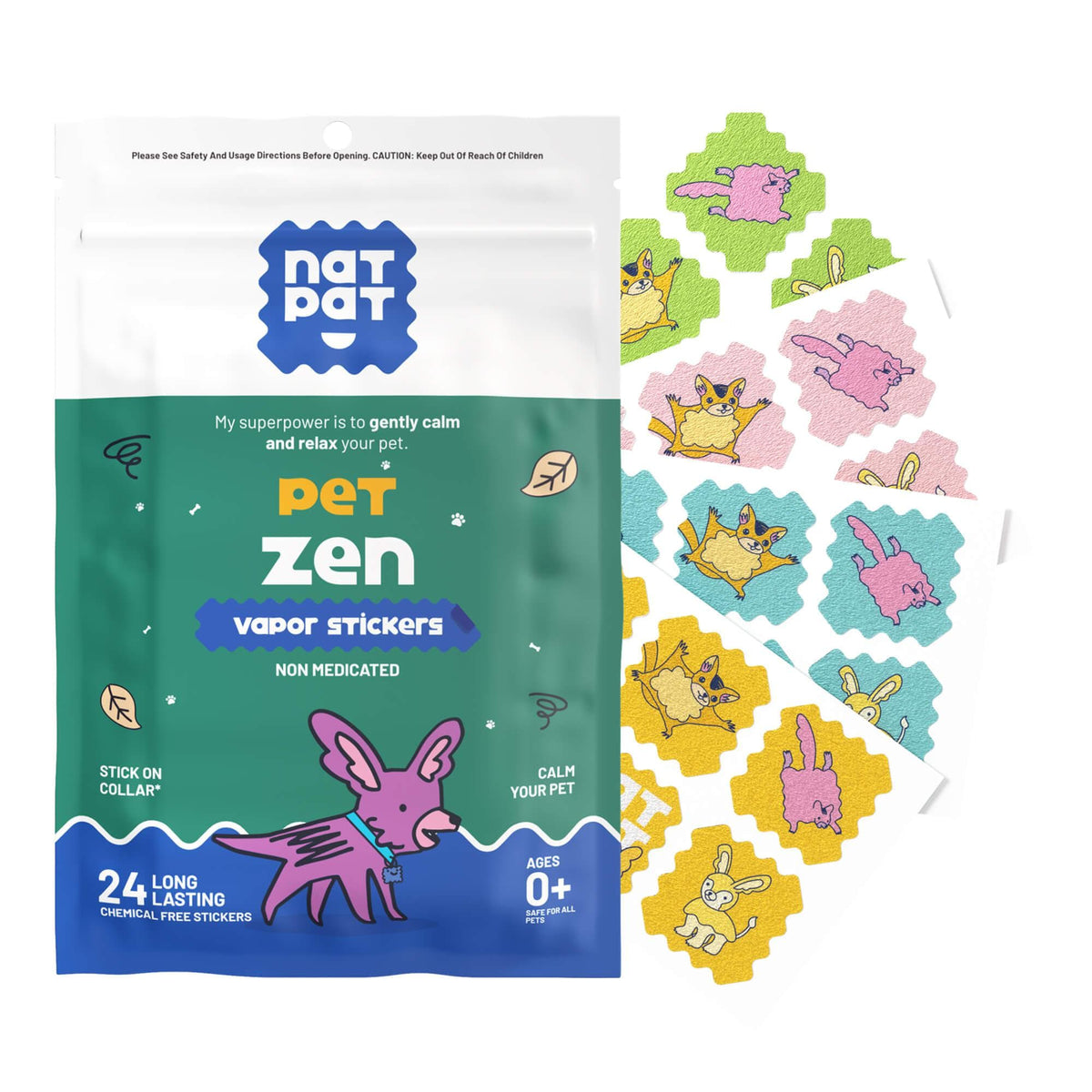 Pet Zen Vapor Stickers – Dog Stress Relief