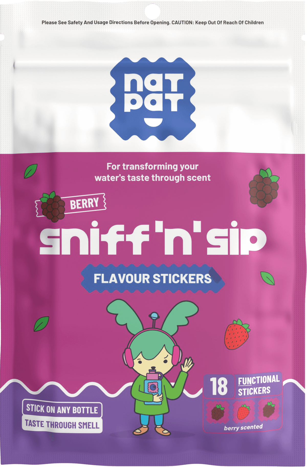 Sniff 'n' Sip Flavour Stickers